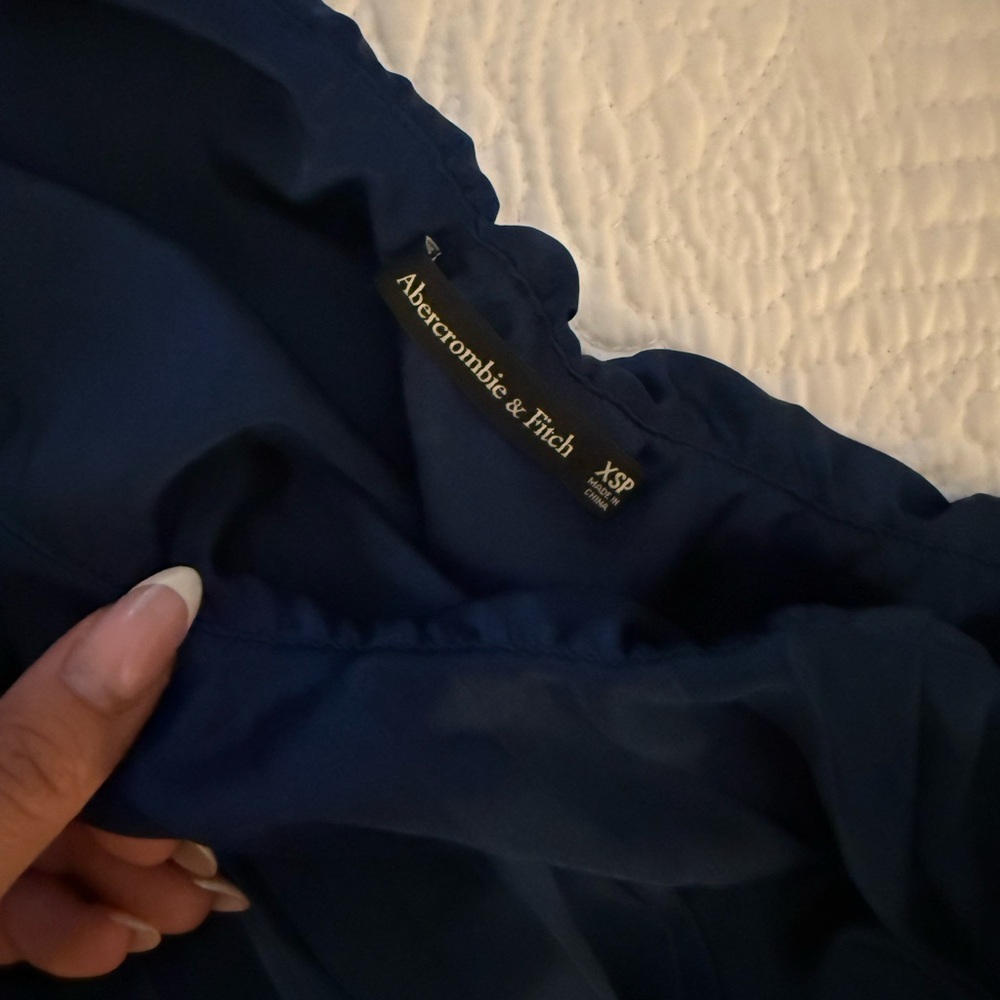 Abercrombie & Fitch Deep Blue One-Shoulder Dress - Picture 4 of 6